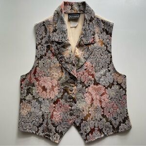 90s floral vest